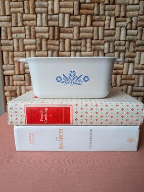 Corning Ware Blue Cornflower P-4-B Loaf Pan 1980s